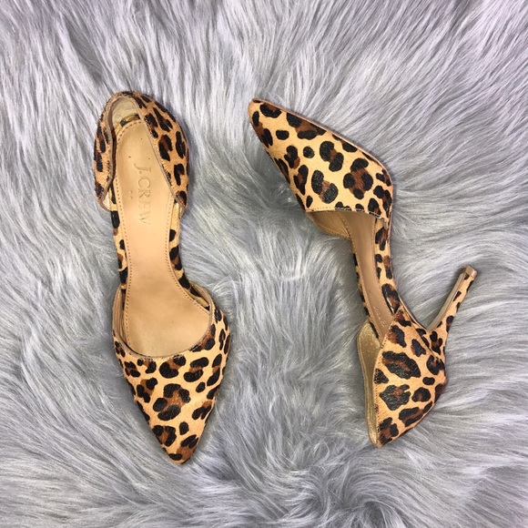 J. Crew Shoes - J. Crew - Leopard Print pointy toe pumps